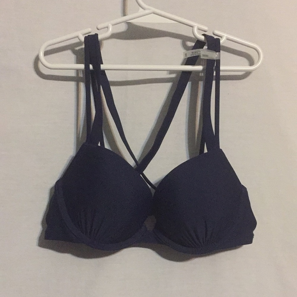 NWT Aerie Bikini Top 34B Navy Blue